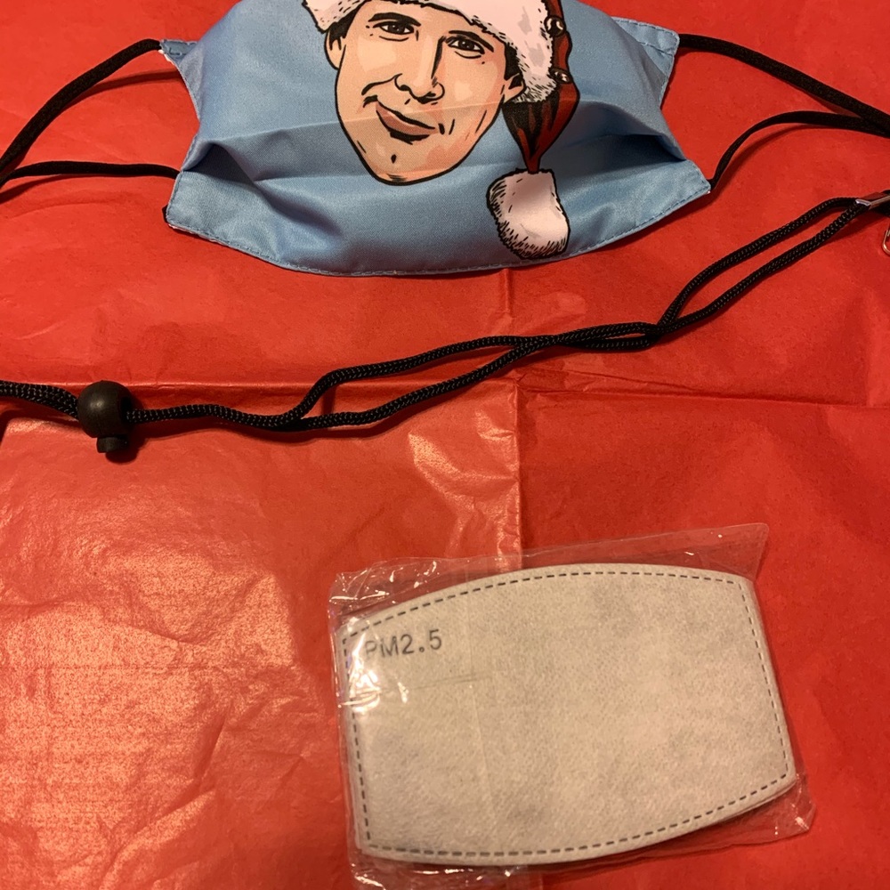 Clark Griswold National Lampoon1989 Christmas Vacation  Mask 10 Filters Lanyard